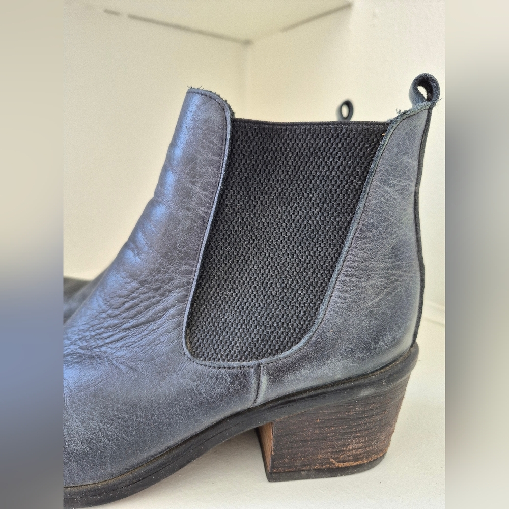 Bueno Leather Heeled Boots Size 40 Or 9 - Picture 4 of 8